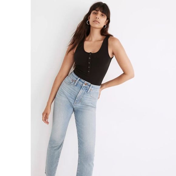 NWT! Madewell Indie Henley Thong Bodysuit! - Picture 5 of 13